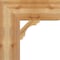 Ekena Millwork Olympic Block Rough Sawn Bracket, Western Red Cedar, 6"W x 18"D x 18"H BKT06X18X18OLY05RWR - alternate 4